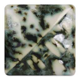 Mayco Stoneware Classic Glaze - Green Jasper, fired at cone 6 oxidation