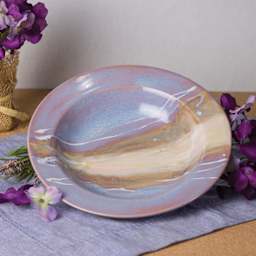 Mayco Stoneware Classic Glazes - finished plate example