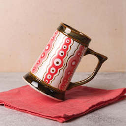 Mayco Stoneware Gloss Glazes - finished small tankard example