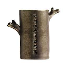 Spectrum Low Fire Metallic Glazes - Finished art in Wrought Iron Matte finish