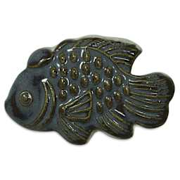 Spectrum Floating Glaze - Tapenade - finished fish example