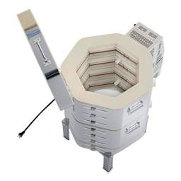 L&L Easy Fire Kiln - E14S-3, W3840, 208V, P1, 25.0 Amp open, top view