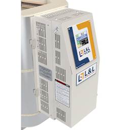 L&L Easy Fire Kiln - E14S-3, W3840, 208V, P1, 25.0 Amp close-up of control panel
