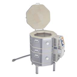L&L Easy Fire Kiln - E18M-3, W8000, 240V, P1, 38.5 Amp open