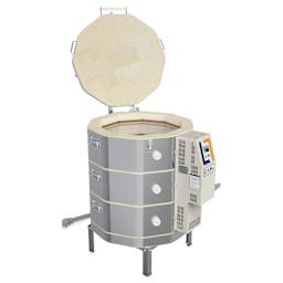 L&L Easy Fire Kiln - E23M-3, W9985, 208V, P1, 48.0 Amp open