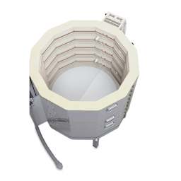 L&L Easy Fire Kiln - E28M-3, W11520, 240V, P1, 48.0 Amp kiln interior