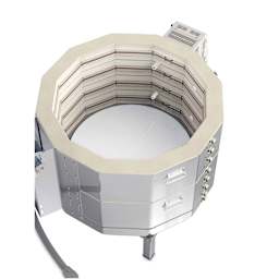 L&L Easy Fire Kiln - E28S-3, W9985, 208V, P1, 48.0 Amp kiln interior