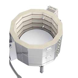 L&L Easy Fire Kiln - E28S-3, W11500, 240V, P3, 41.6 Amp kiln interior