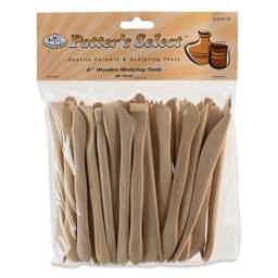 Potter's Select Wooden Modeling Tools - Set of 38, 6" - front of packaging
