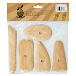 Potter's Select Wooden Potter's Ribs - Set of 5 - back of packaging