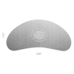 Mudtools Stainless Steel Drawing Rib - Bean, Smooth - dimensions