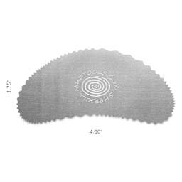 Mudtools Stainless Steel Drawing Rib - Bean, Angle - dimensions