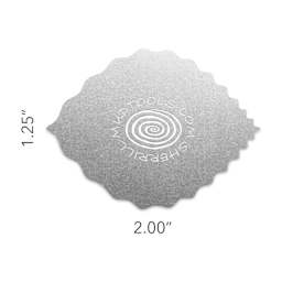 Mudtools Stainless Steel Drawing Rib - Leaf, Wave - dimensions