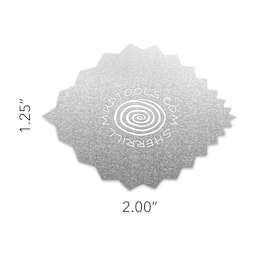 Mudtools Stainless Steel Drawing Rib - Leaf, Angle - dimensions