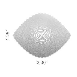 Mudtools Stainless Steel Drawing Rib - Leaf, Tight Angle - dimensions