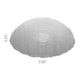 Mudtools Stainless Steel Drawing Rib - Pebble, Organic - dimensions