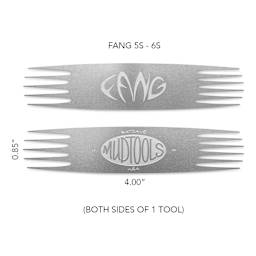 Mudtools FANG Stainless Steel Scoring Tool - Small Tooth, 5S-6S - dimensions