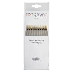 Spectrum Stamp Rollers - Embossed Lines, Set of 11 - back of packaging