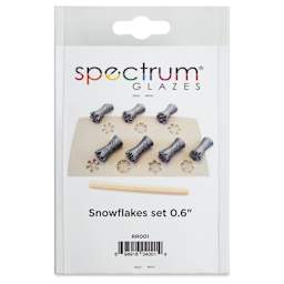 Spectrum Stamps - Snowflakes, Small, Set of 7 - front of packaging