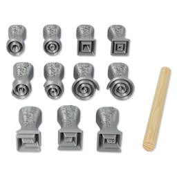 Spectrum Stamps - Thin Spirals, Set of 11