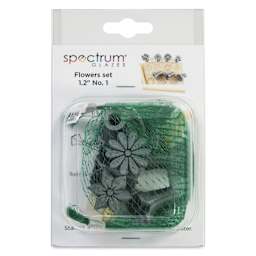 Spectrum Stamps - Flowers, Set of 7, 1-1/5" - back of packaging