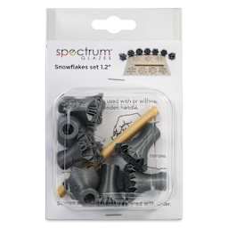 Spectrum Stamps - Snowflakes, Large, Set of 7 - back of packaging