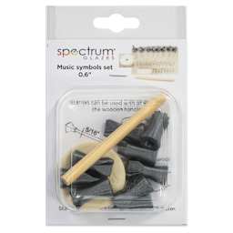 Spectrum Stamps - Music Symbols, Set of 9 - back of packaging