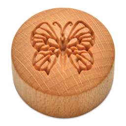 MKM Pottery Tools Curve Top Stamp - Butterfly
