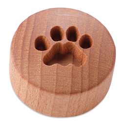 MKM Pottery Tools Curve Top Stamp - Cat Paw Print