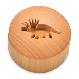 MKM Pottery Tools Curve Top Stamp - Triceratops