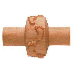 MKM Pottery Tools Small Handle Roller - Footprints