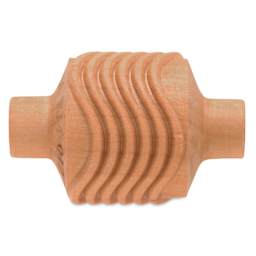 MKM Pottery Tools Medium Handle Roller - Wavy Lines