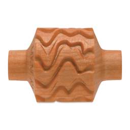 MKM Pottery Tools Medium Handle Roller - Curvy Zebra