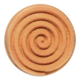MKM Pottery Tools Round Stamp - SCL-006, Spiral, Large