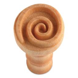 MKM Pottery Tools Round Stamp - SCM-106, Spiral, Medium