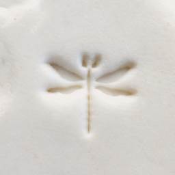 MKM Pottery Tools Round Stamp - SCS-149, Dragonfly, Small - stamped clay