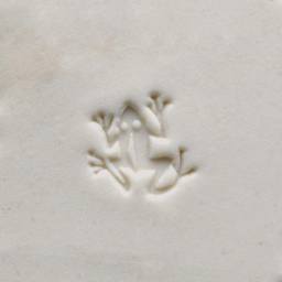 MKM Pottery Tools Round Stamp - SCS-156, Dancing Frog, Small - stamped clay
