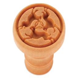 MKM Pottery Tools Medium Round Stamp - SCM-308, Three Hares
