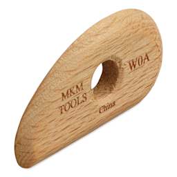 MKM Pottery Tools Wood Rib - W0a, Mini, 2.3" x 1.3"