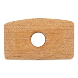MKM Pottery Tools Wood Rib - W0b, Mini, 2" x 1.1" - back