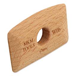 MKM Pottery Tools Wood Rib - W0b, Mini, 2" x 1.1"