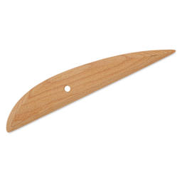 MKM Pottery Tools Wood Rib - W22, Large, 12.6" x 2.2" - back