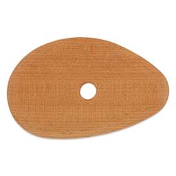 MKM Pottery Tools Wood Rib - W2B, Medium, 4.5" x 2.8" - back