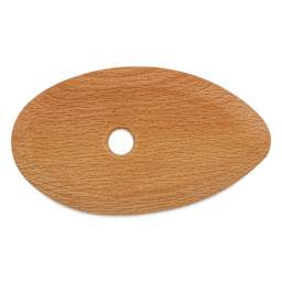 MKM Pottery Tools Wood Rib - W8A, Medium, 4.1" x 2.4" - back