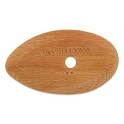 MKM Pottery Tools Wood Rib - W8A, Medium, 4.1" x 2.4" - front