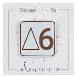 Elan Transfers Enamel Pin - Cone 6 pinned to front of packaging