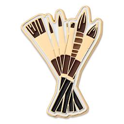 Elan Transfers Enamel Pin - Brushes
