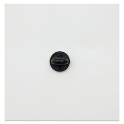 Elan Transfers Enamel Pin - Yellow Pottery Wheel, back of packaging showing fastener