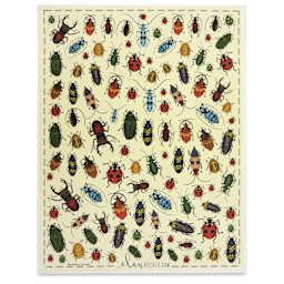 Elan Transfers Overglaze Decal Sheet - Small Beetles