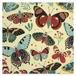 Elan Transfers Overglaze Decal Sheet - Butterflies - close-up